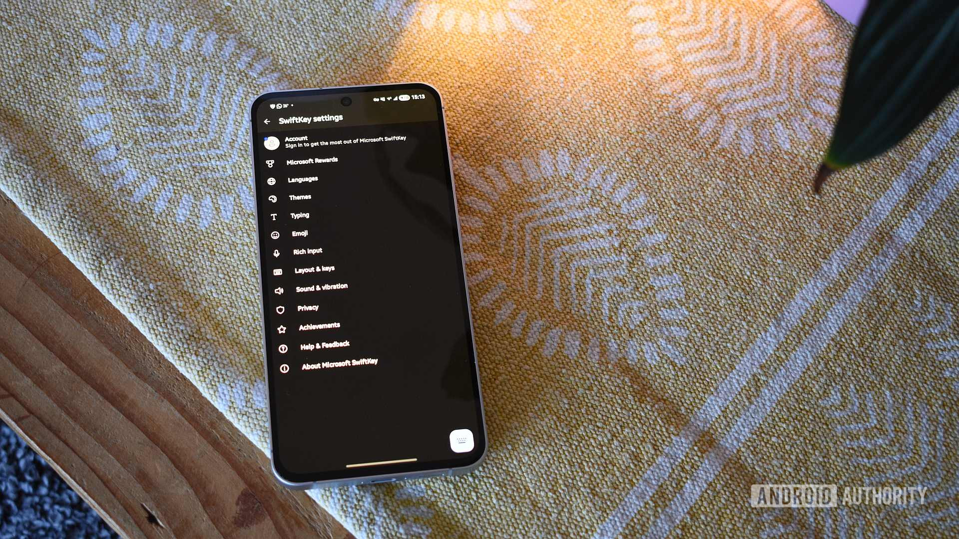 configurações do microsoft swiftkey 1