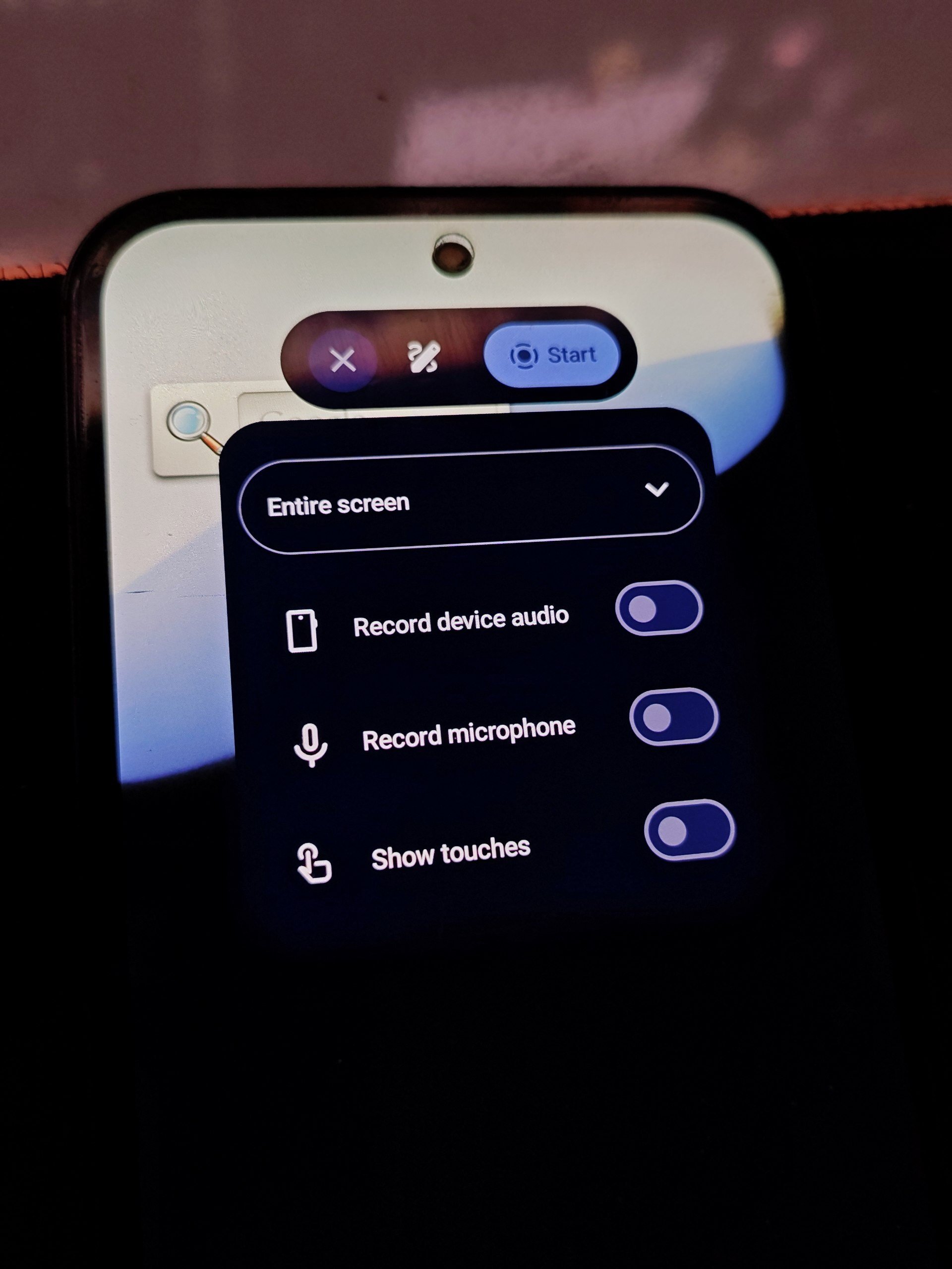 registro de tela a17