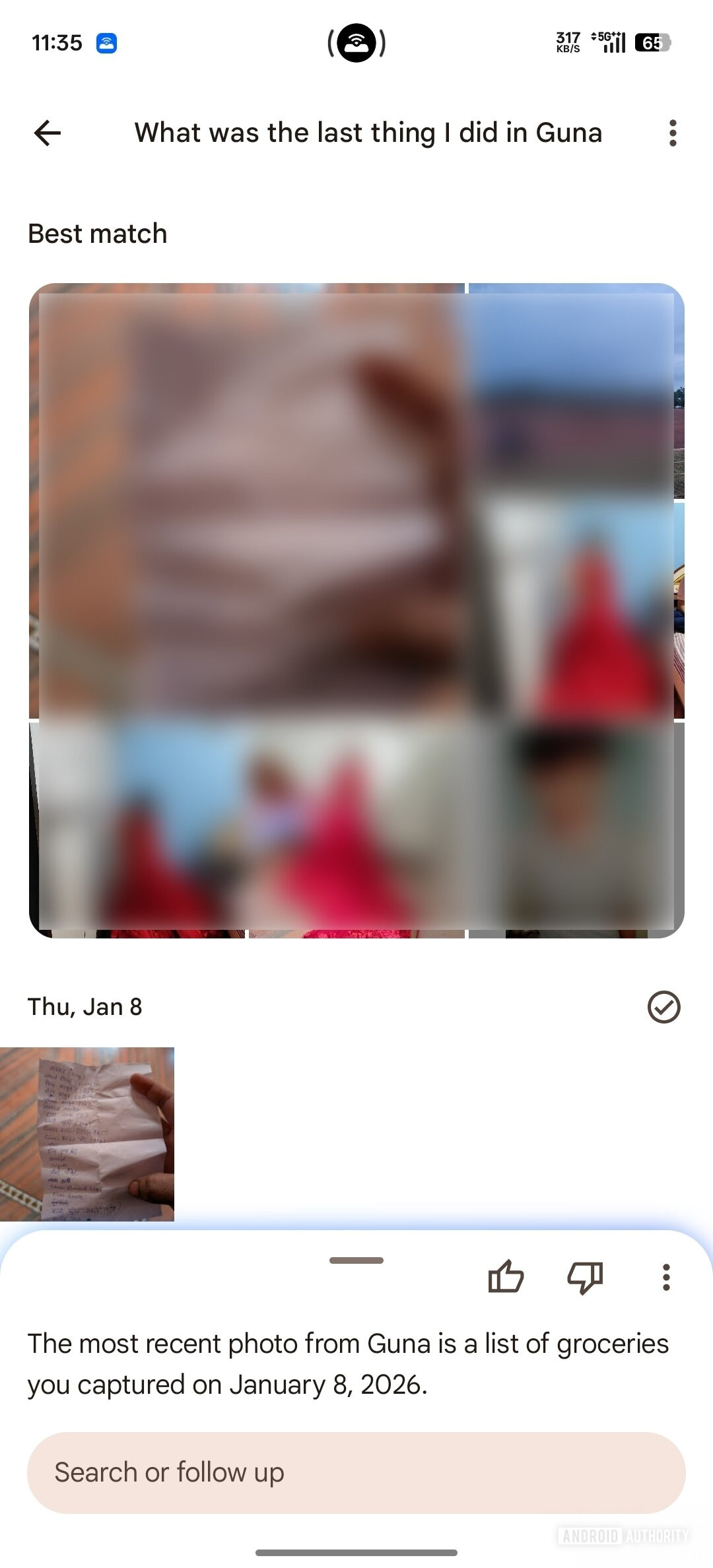 Mudanças na interface do Google Photos Ask Photos (2)