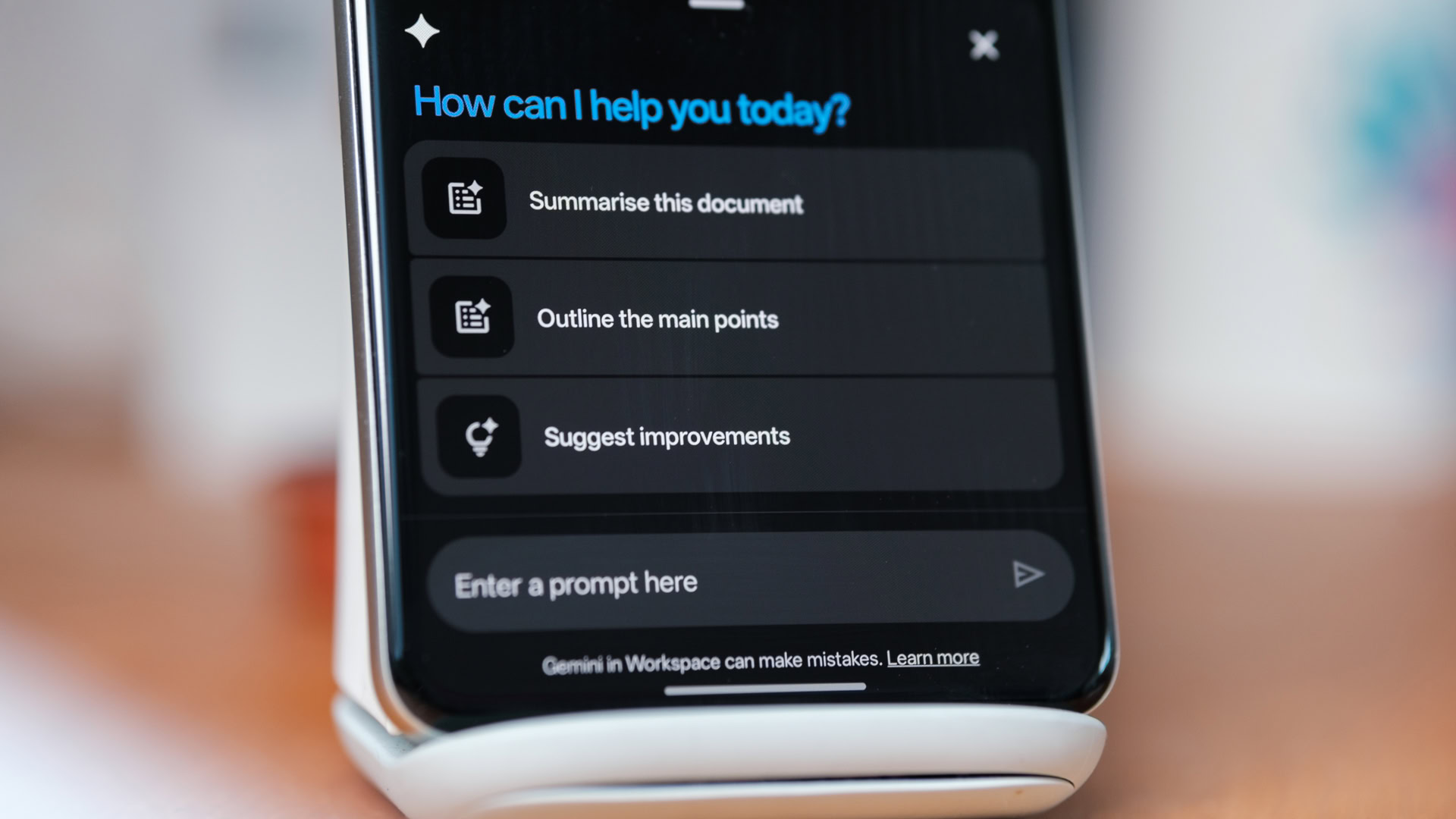 Solicitação do Google Drive Gemini