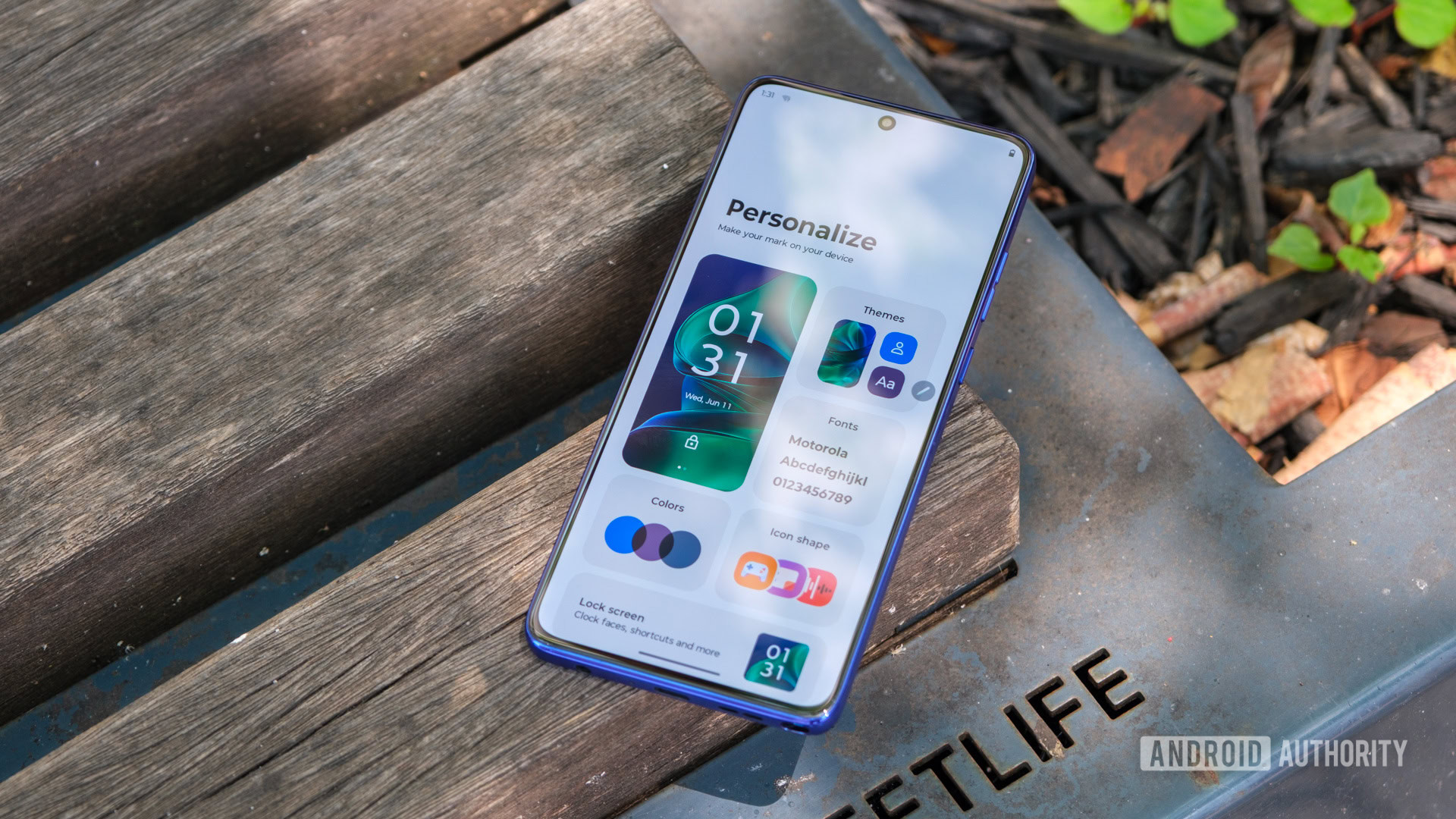 Menu de personalização do Motorola Moto G Stylus 2025 Menu de personalização do Motorola Moto G Stylus 2025