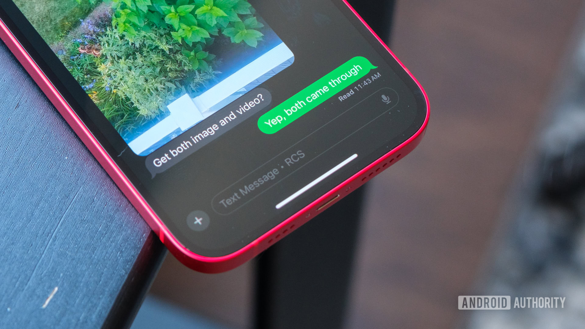 RCS na caixa de texto do iMessage RCS na caixa de texto do iMessage