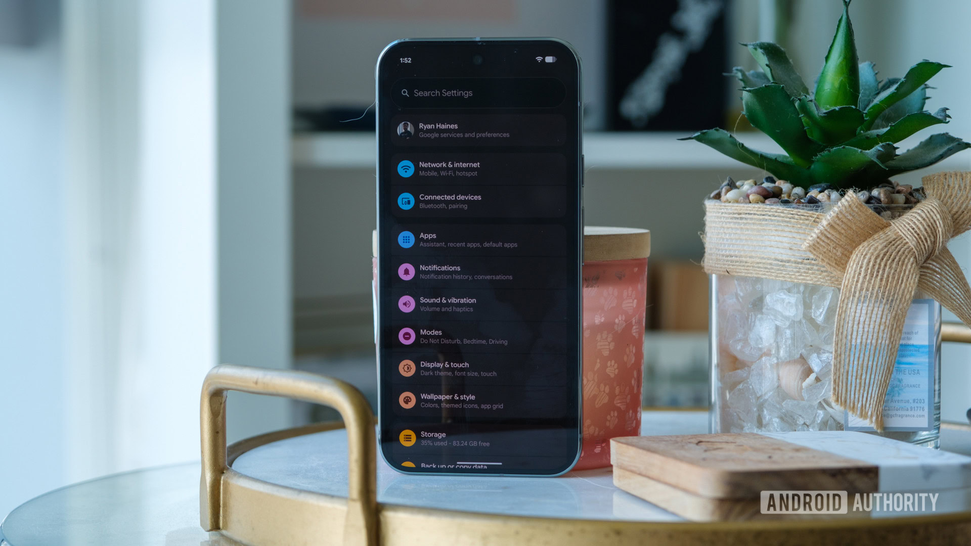 Aplicativo de configurações do Android 16 QPR1 Pixel 9 Pro