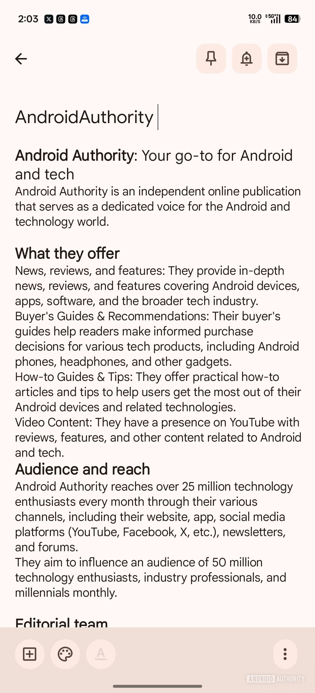 IU do Google Keep atual com lembretes