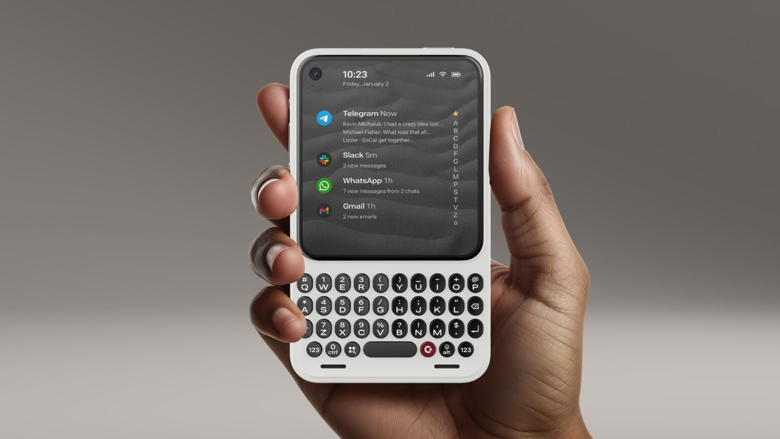Senhorita BlackBerry? Este novo telefone Android traz teclado, entrada para fone de ouvido e muito mais
