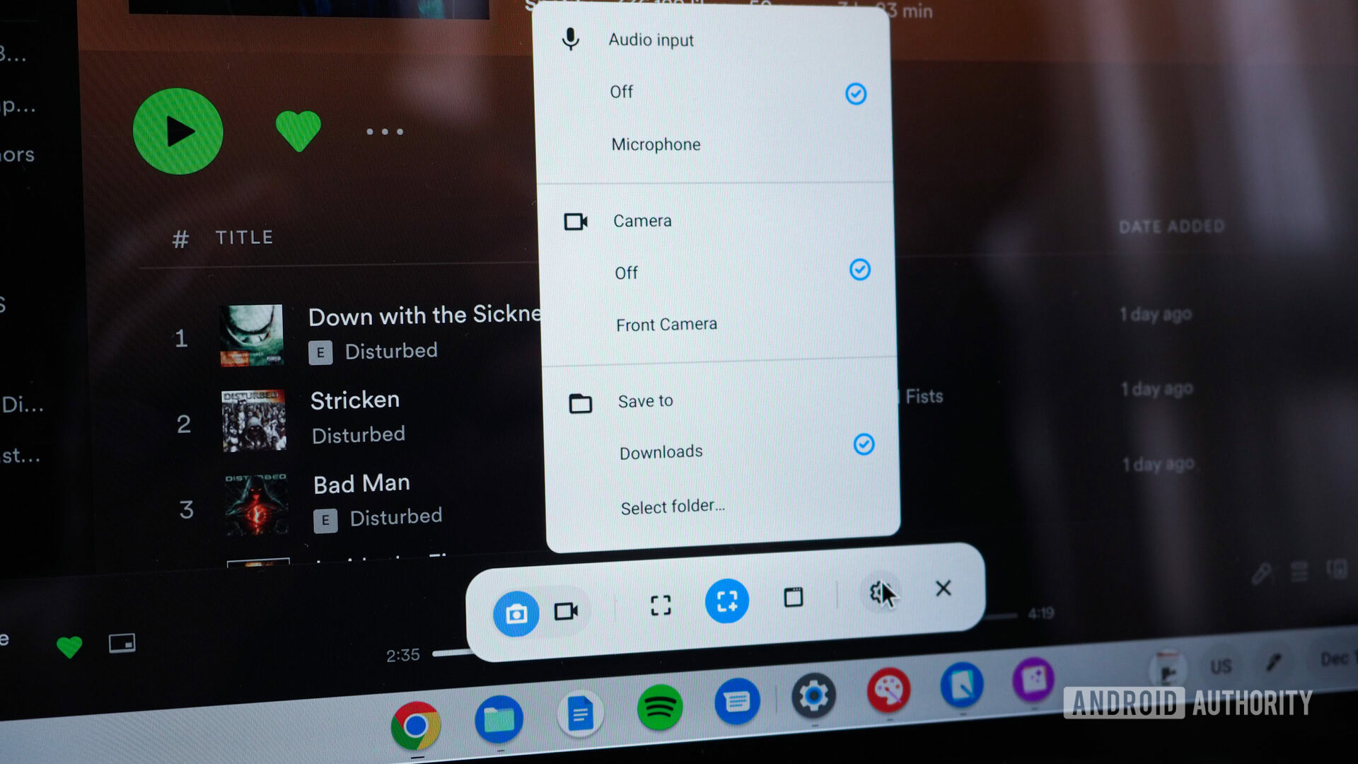 Captura de tela do Chrome OS 1