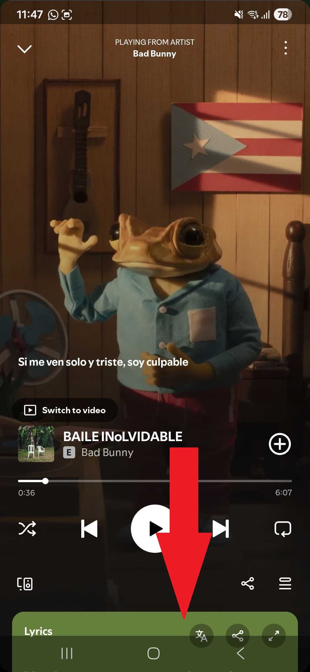 Spotify Traduzir Letra 2