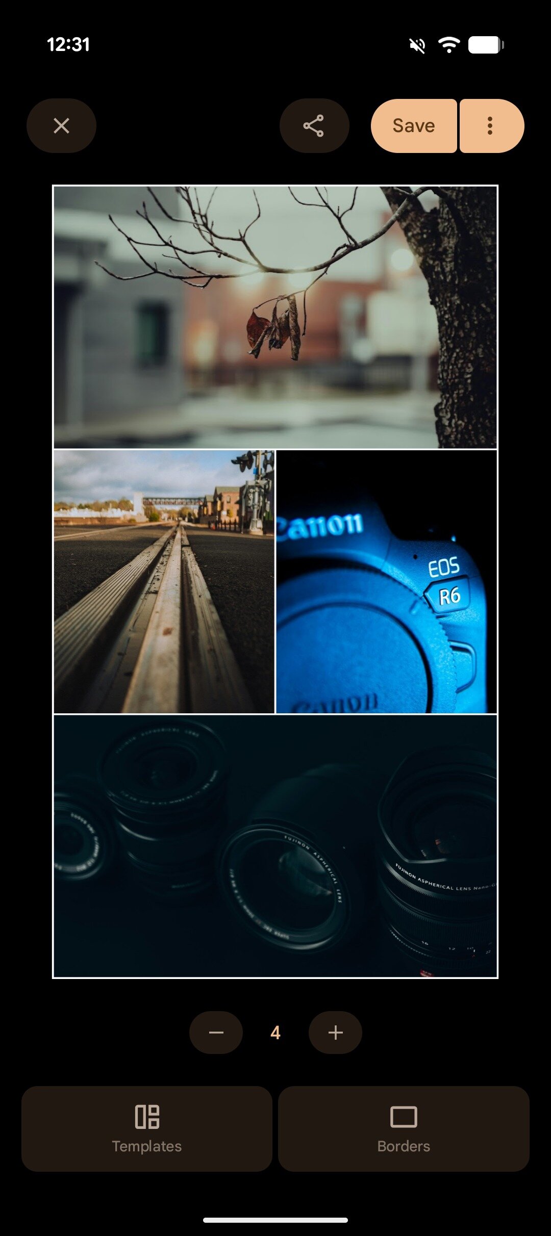 Editor de colagem do Google Fotos novo