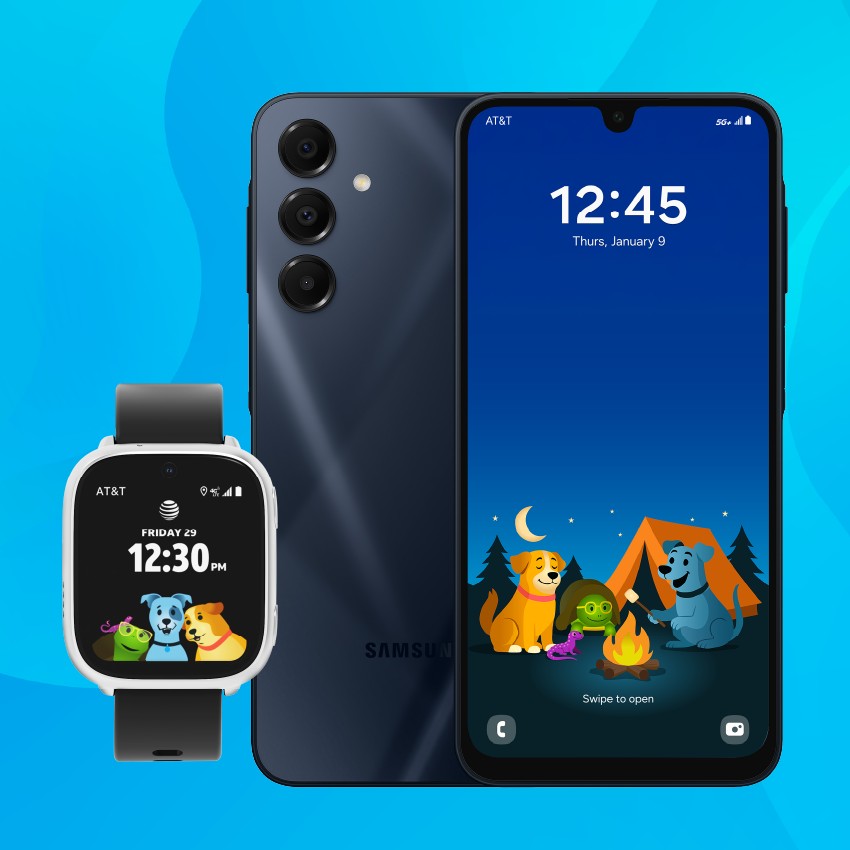 Telefone ATT amigo jr e assista lado a lado