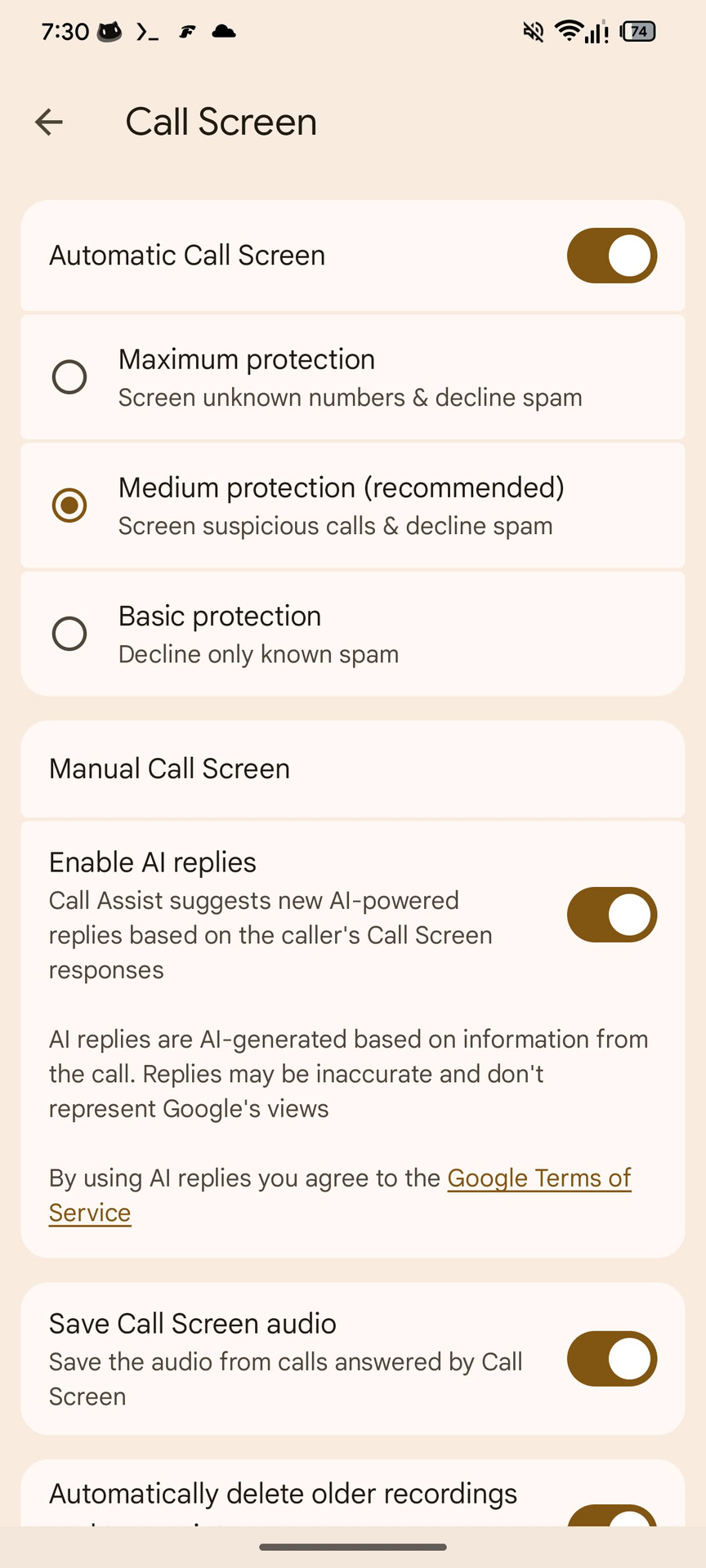 Próxima interface do aplicativo Google Phone com Material 3 Expressive (2)