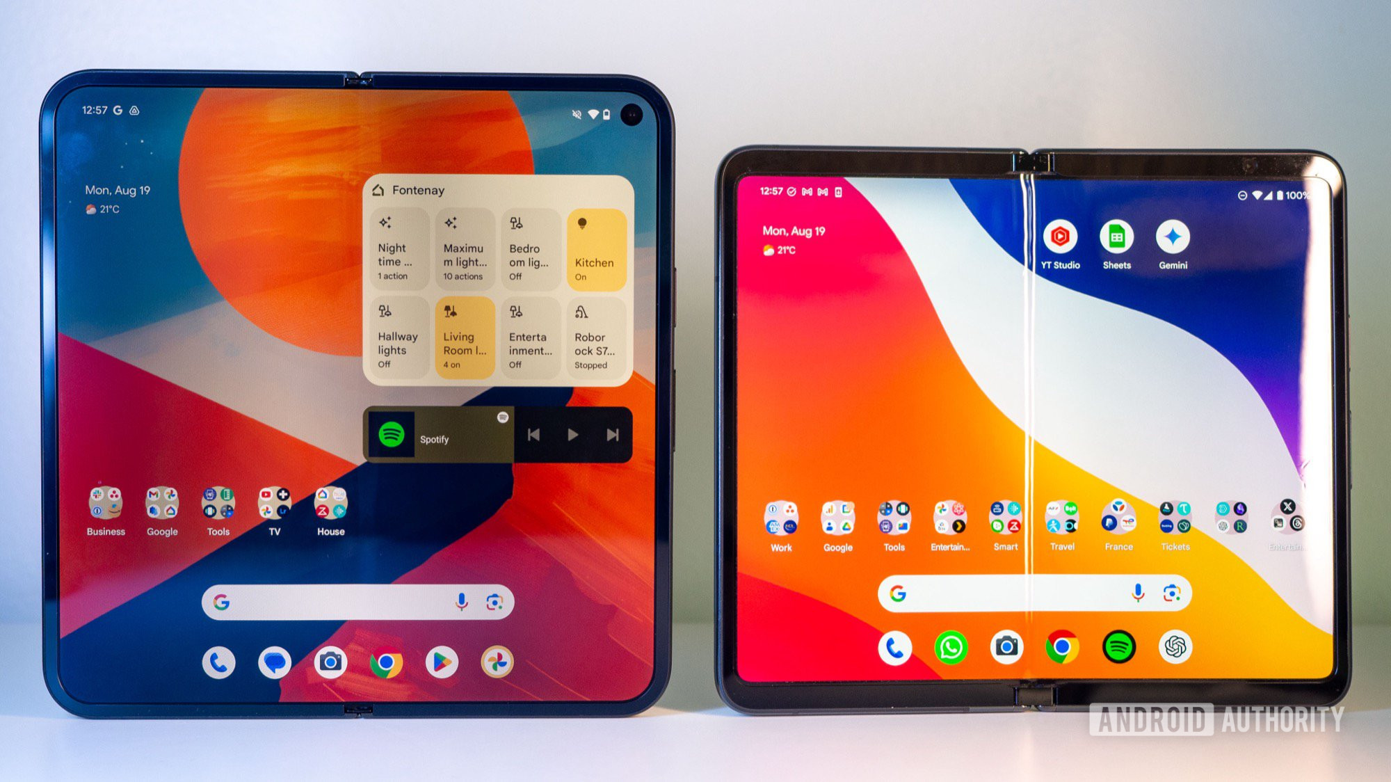 Google Pixel 9 Pro Fold vs Pixel Fold Display Interno Aberto