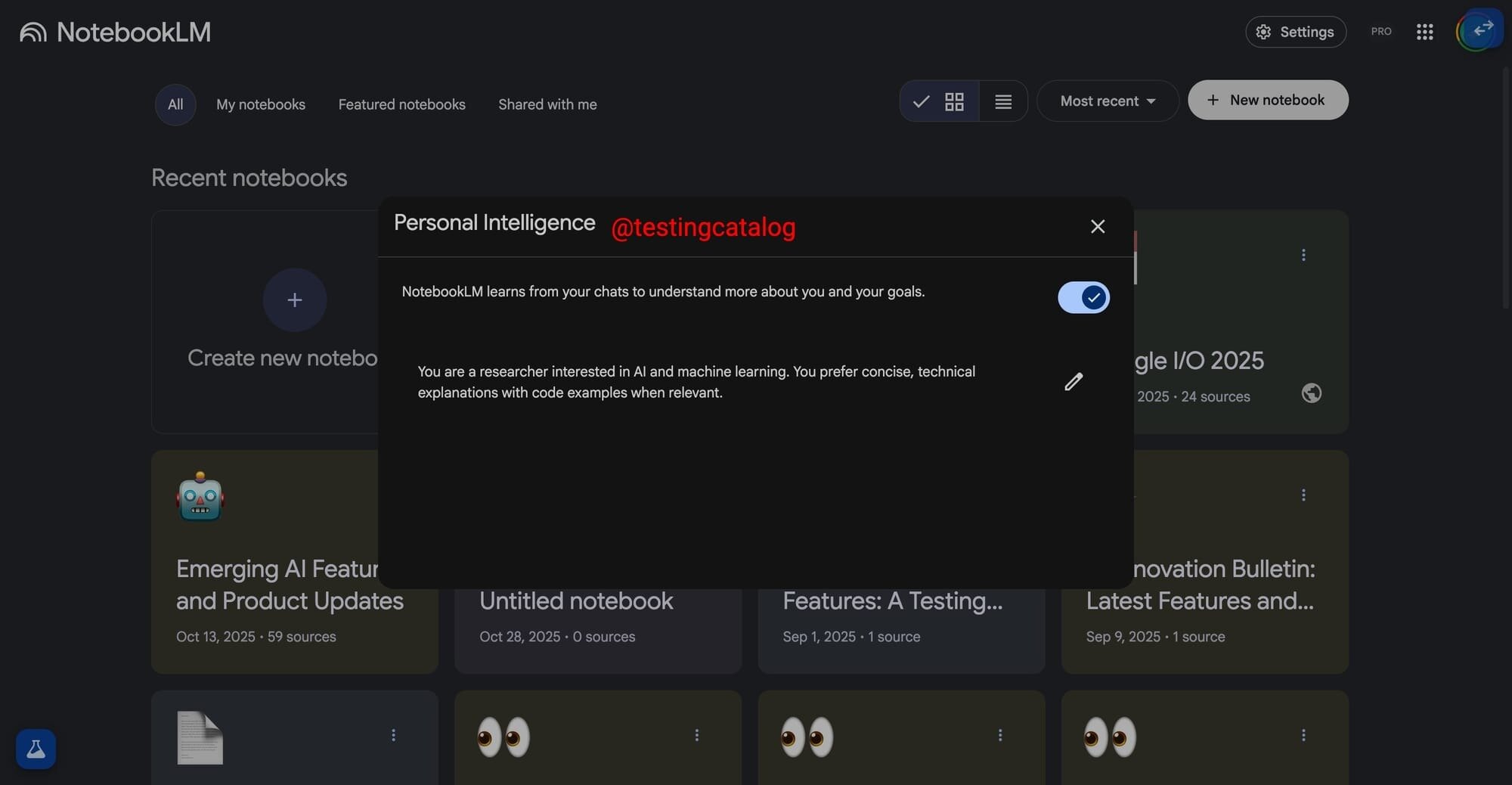 NotebookLM Inteligência Pessoal