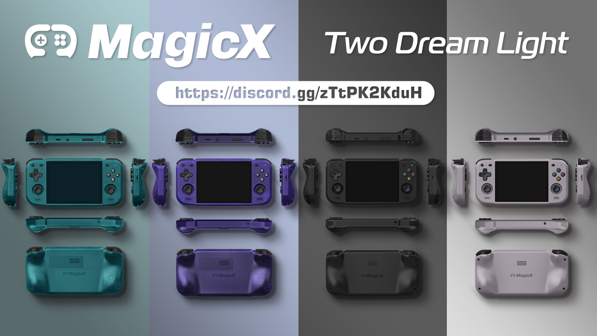 Luz MagicX Dois Sonhos O teaser das cores MagicX Two Dream Light.