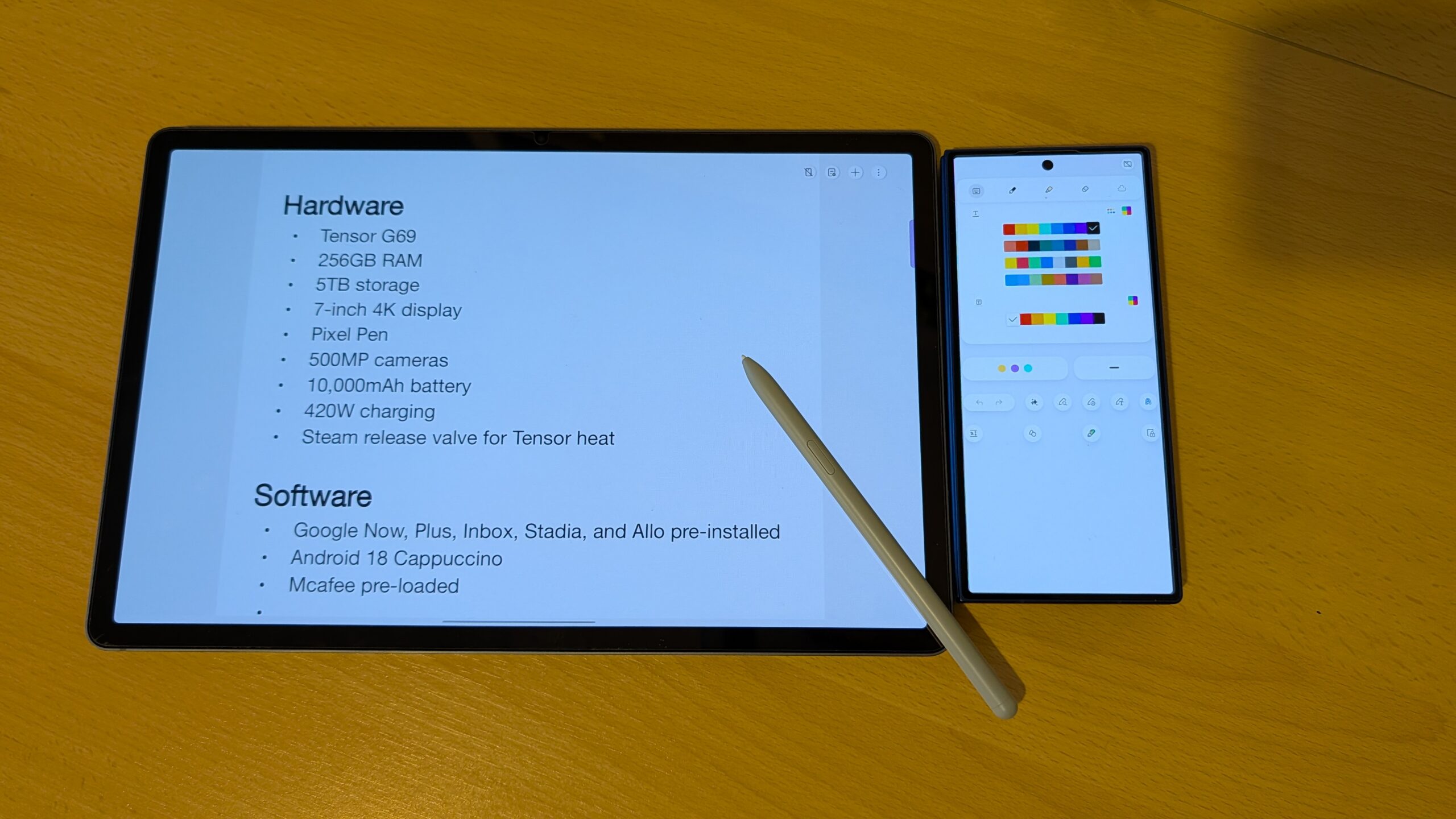 Caixa de ferramentas do telefone Samsung Notes
