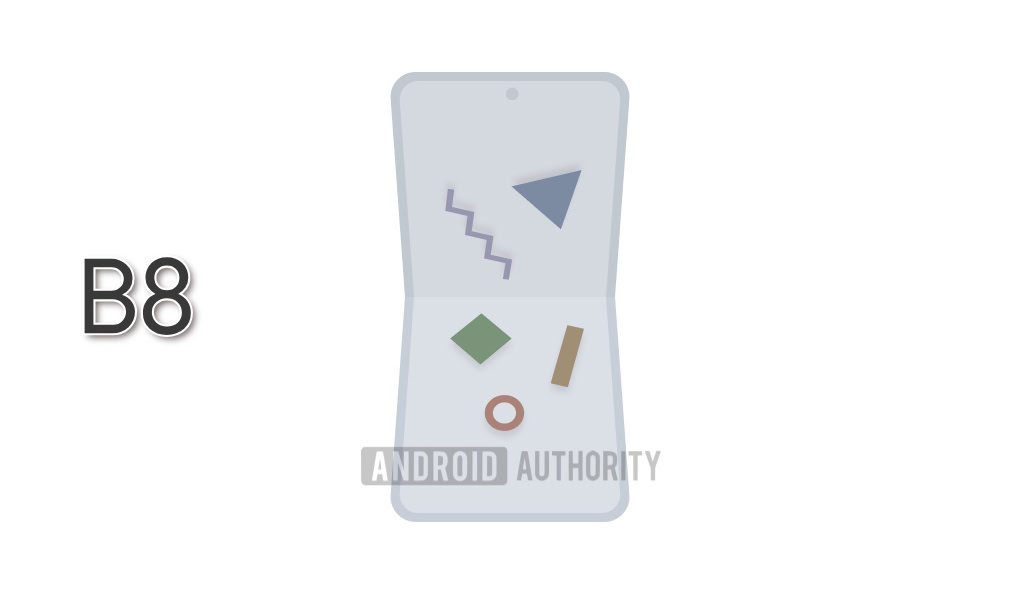 Recurso de detecção de materiais estranhos do Samsung Galaxy Z Flip 8 B8