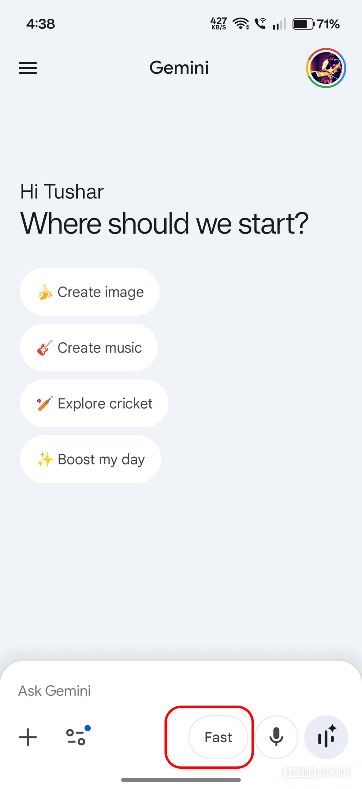 selecionador de modelo geminiano