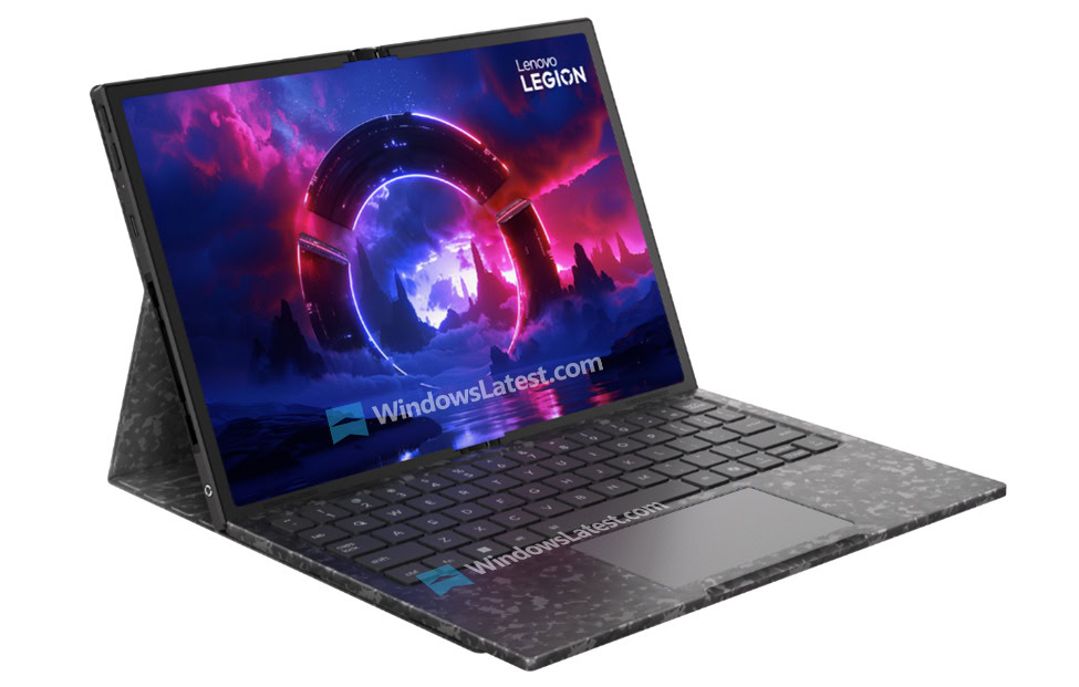 O conceito Lenovo Legion Go Fold no modo de área de trabalho expandida (1)