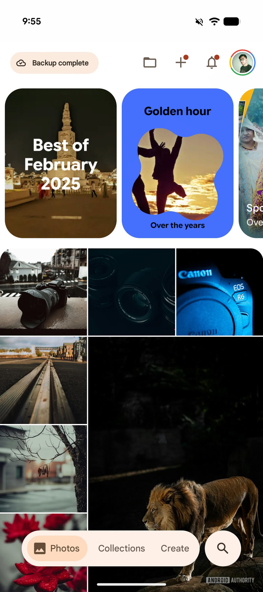 Novo atalho do Google Fotos para a seção Neste dispositivo
