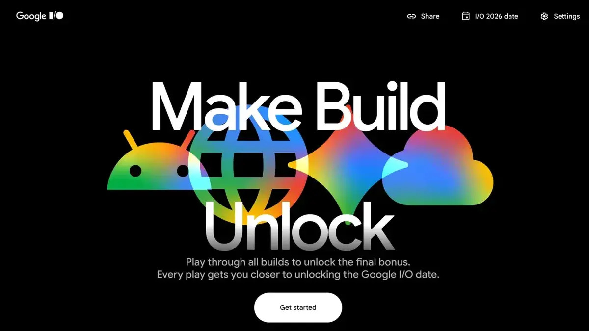 Quebra-cabeça do Google IO 2026 Quebra-cabeça do Google IO 2026