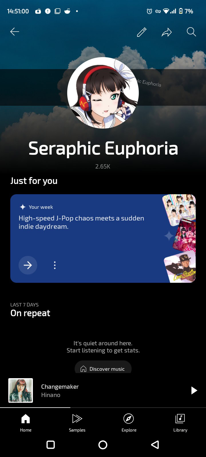 YouTube Music Sua semana