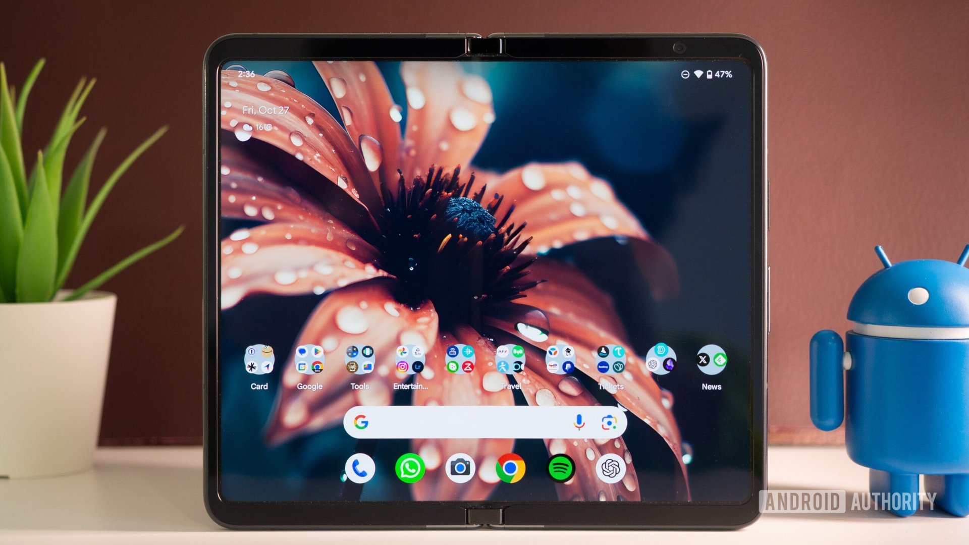 tela inicial interna 2 do google pixel fold