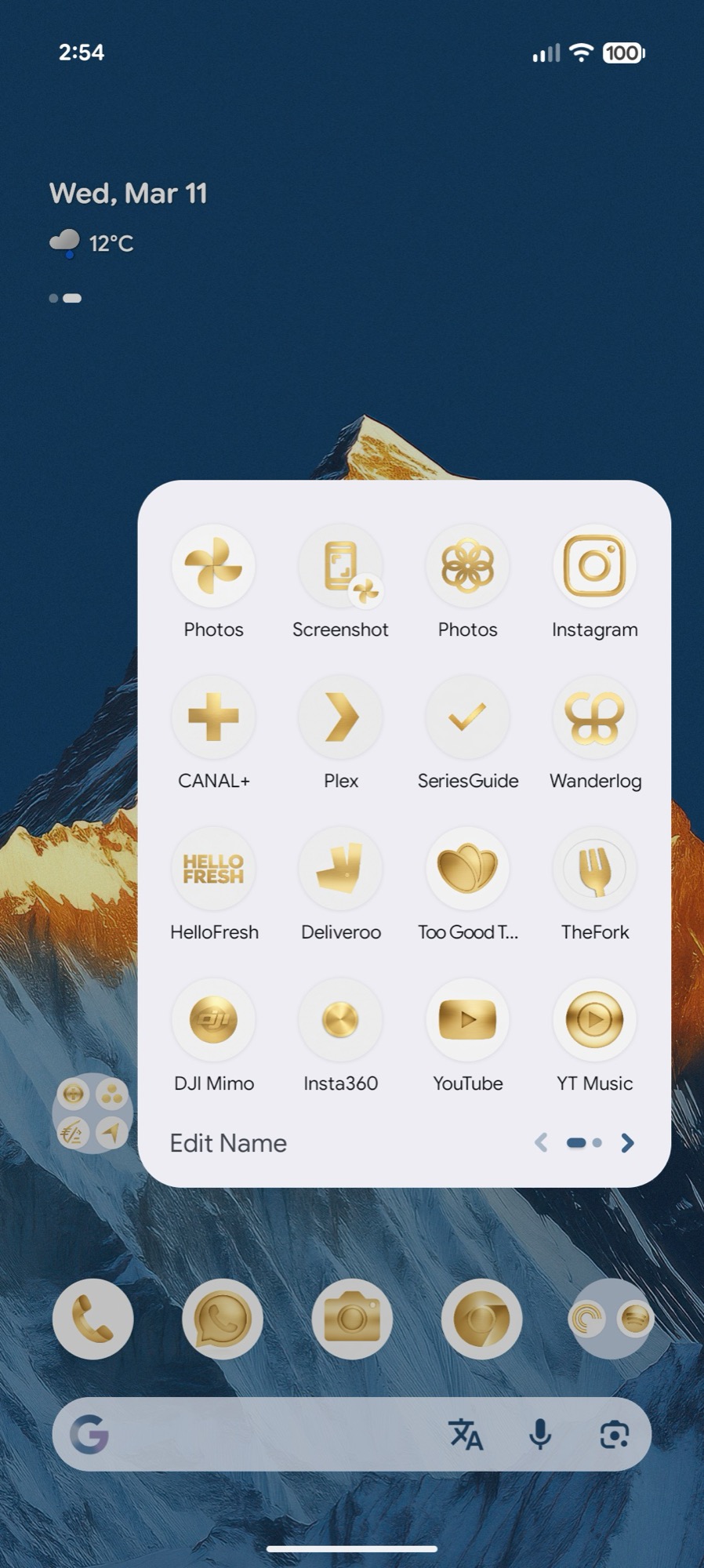 captura de tela android 16 qpr3 ícones de estilo de papel de parede criar tesouro 2