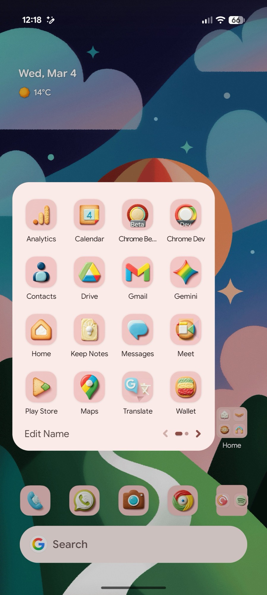 captura de tela android 16 qpr3 ícones de estilo de papel de parede criar cookies 2