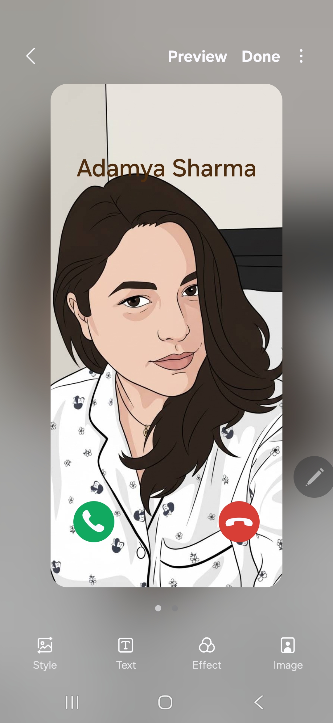 Cartão de perfil de estúdio criativo