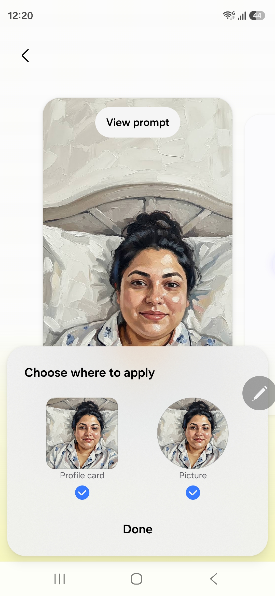 Cartão de perfil 2 do Creative Studio