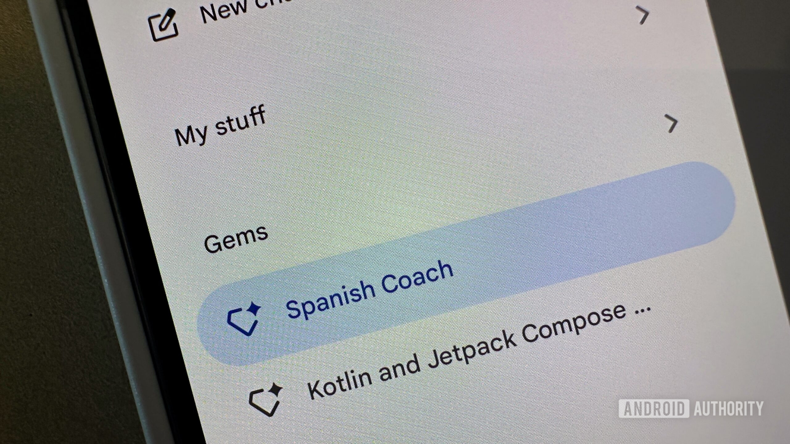 UI Gemini Gem no Pixel 10 Pro