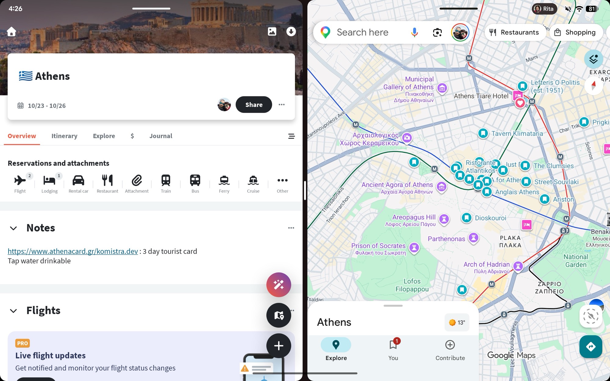Captura de tela do Android 16 qpr3 Aplicativos de tela dividida em tela cheia