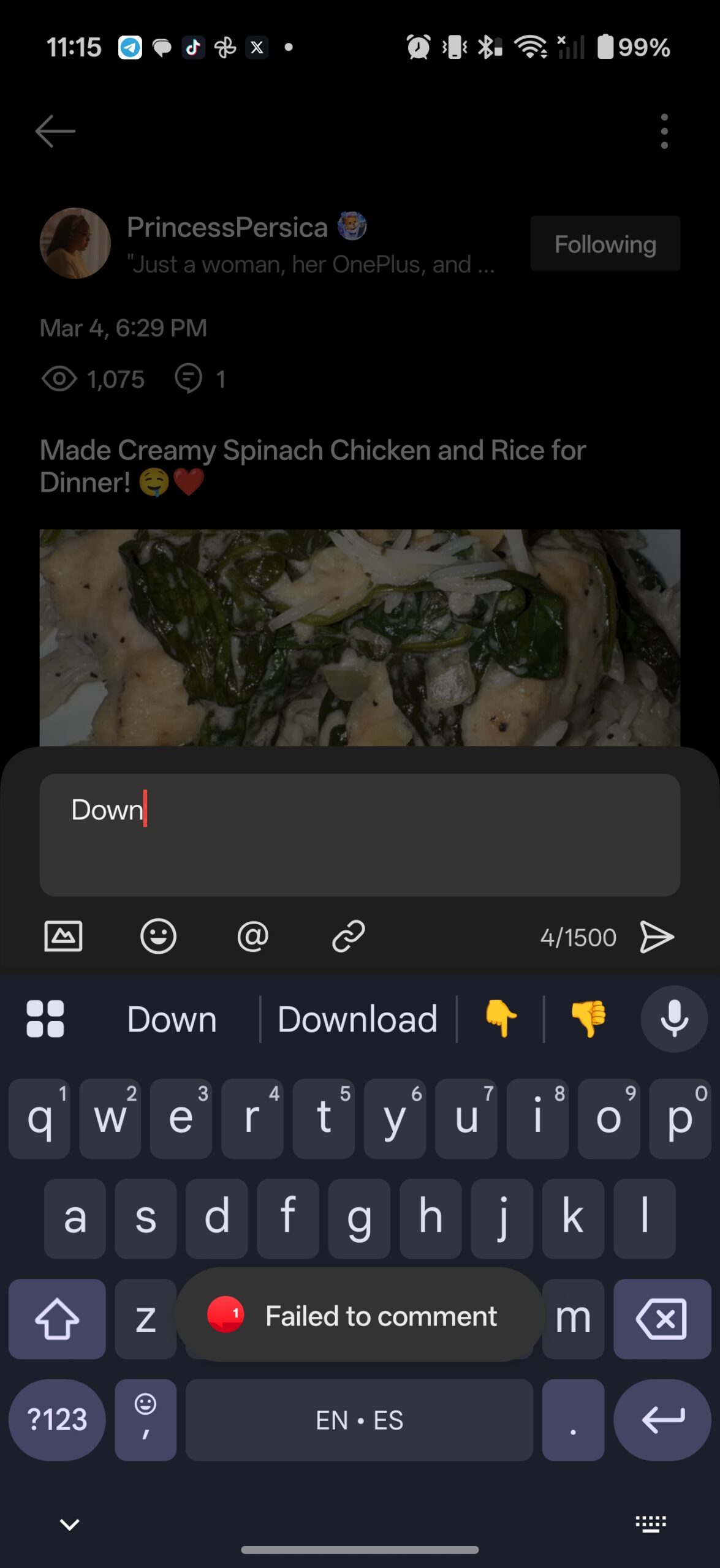 Comunidade OnePlus dos EUA não funciona 1