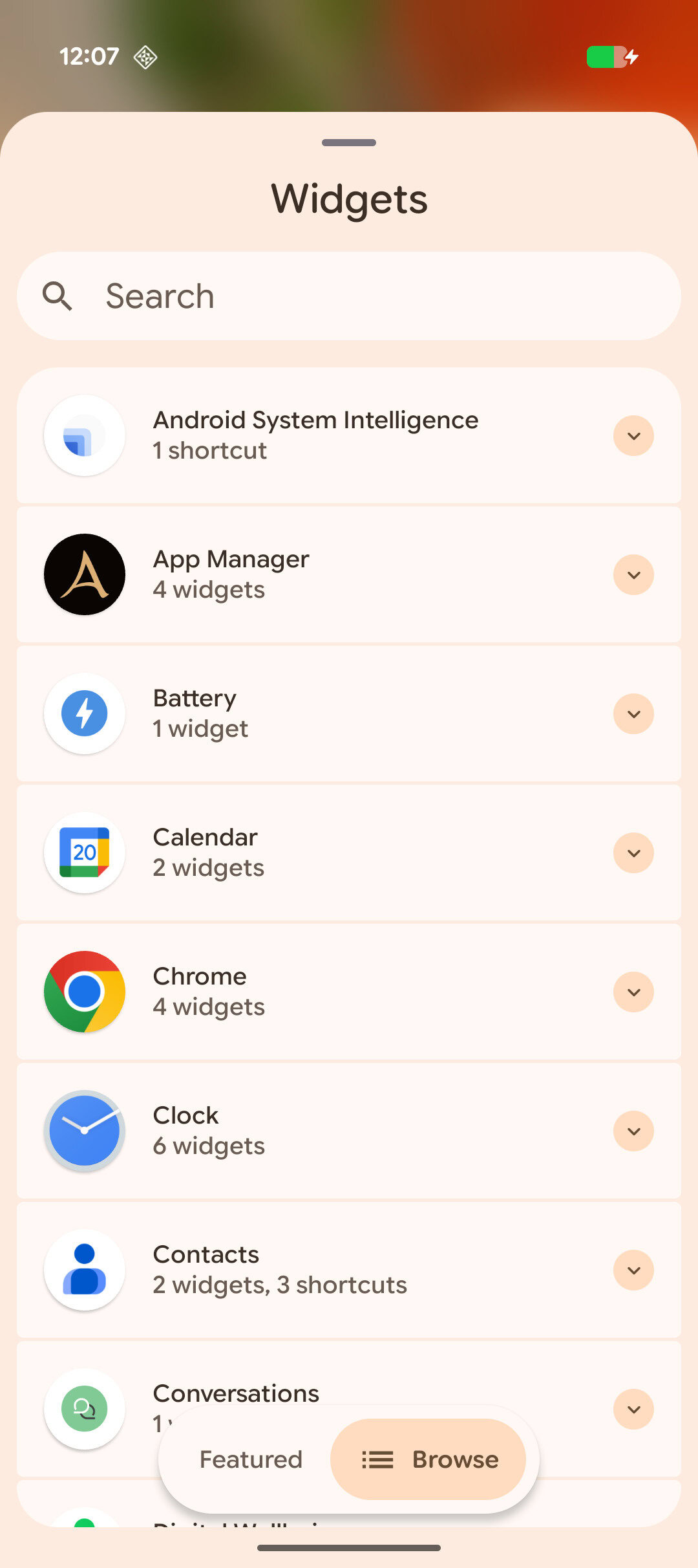 Mais desfoque da interface do usuário