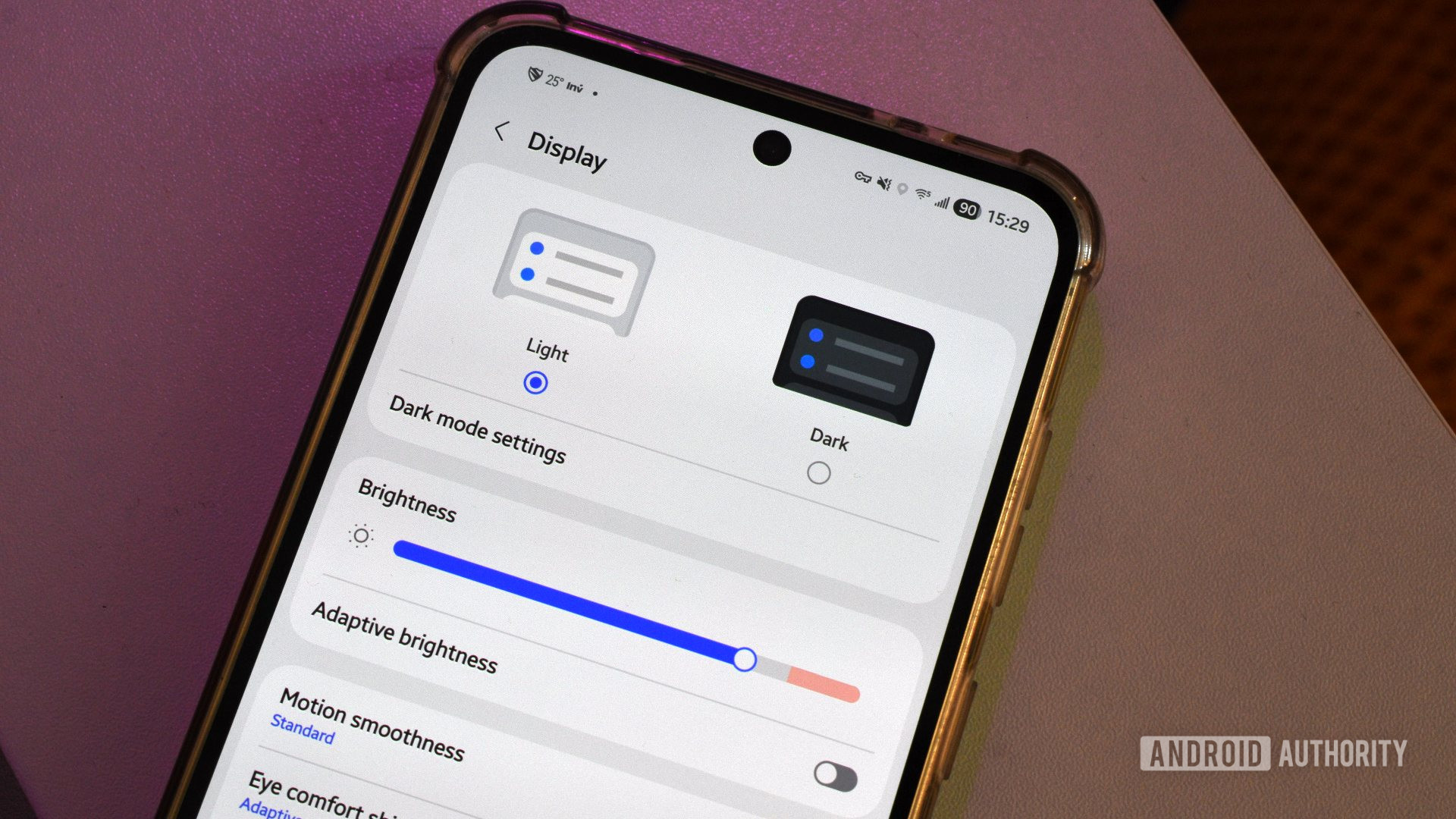 tela de configurações do modo escuro do Android samsung 1 tela de configurações do modo escuro do Android samsung 1