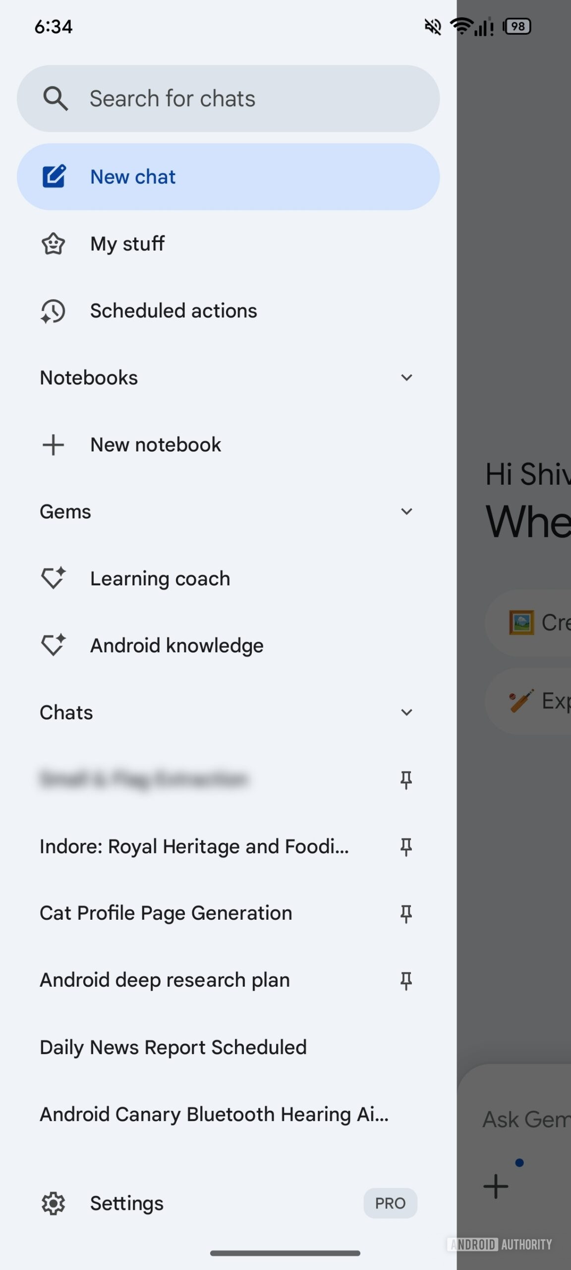 Próxima IU do aplicativo Gemini para Android 1