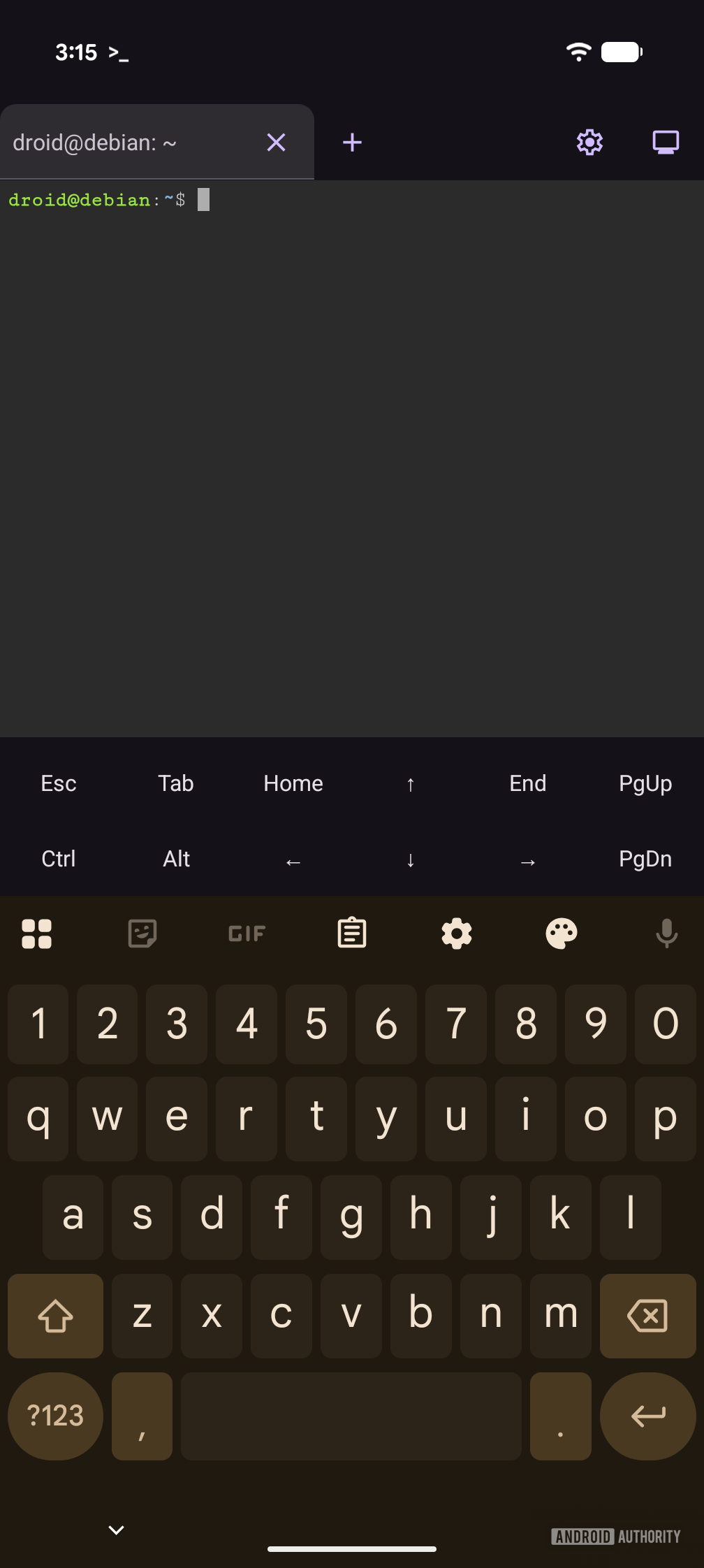 Terminal CLI do Android 17