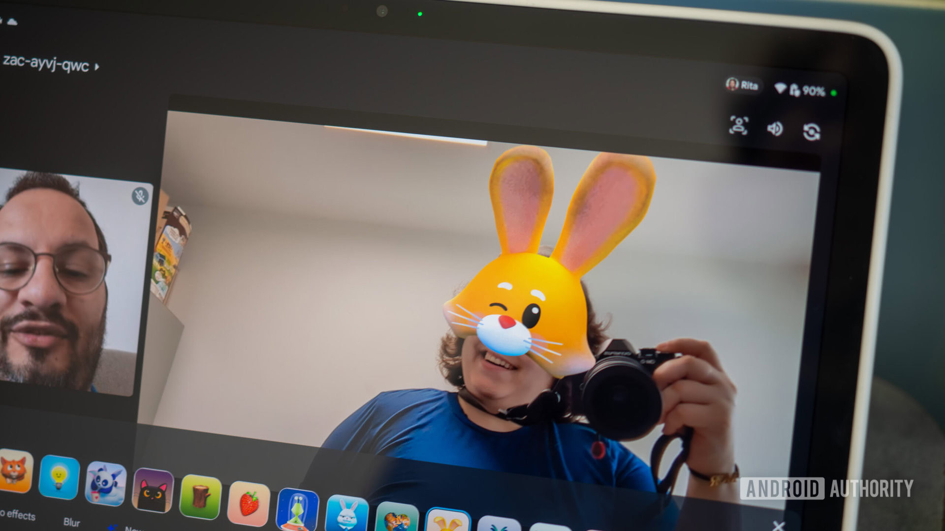 google pixel tablet conheça filtros de IA de chamada