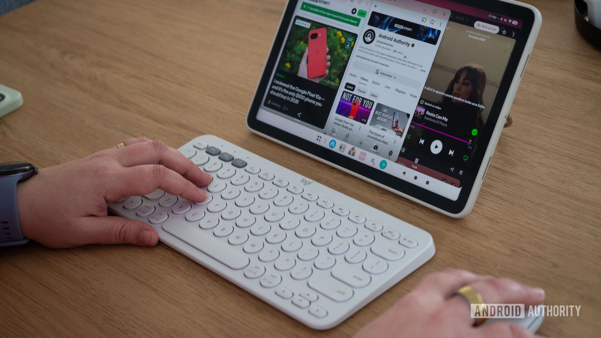 google pixel tablet bluetooth teclado mouse android pc digitação 2