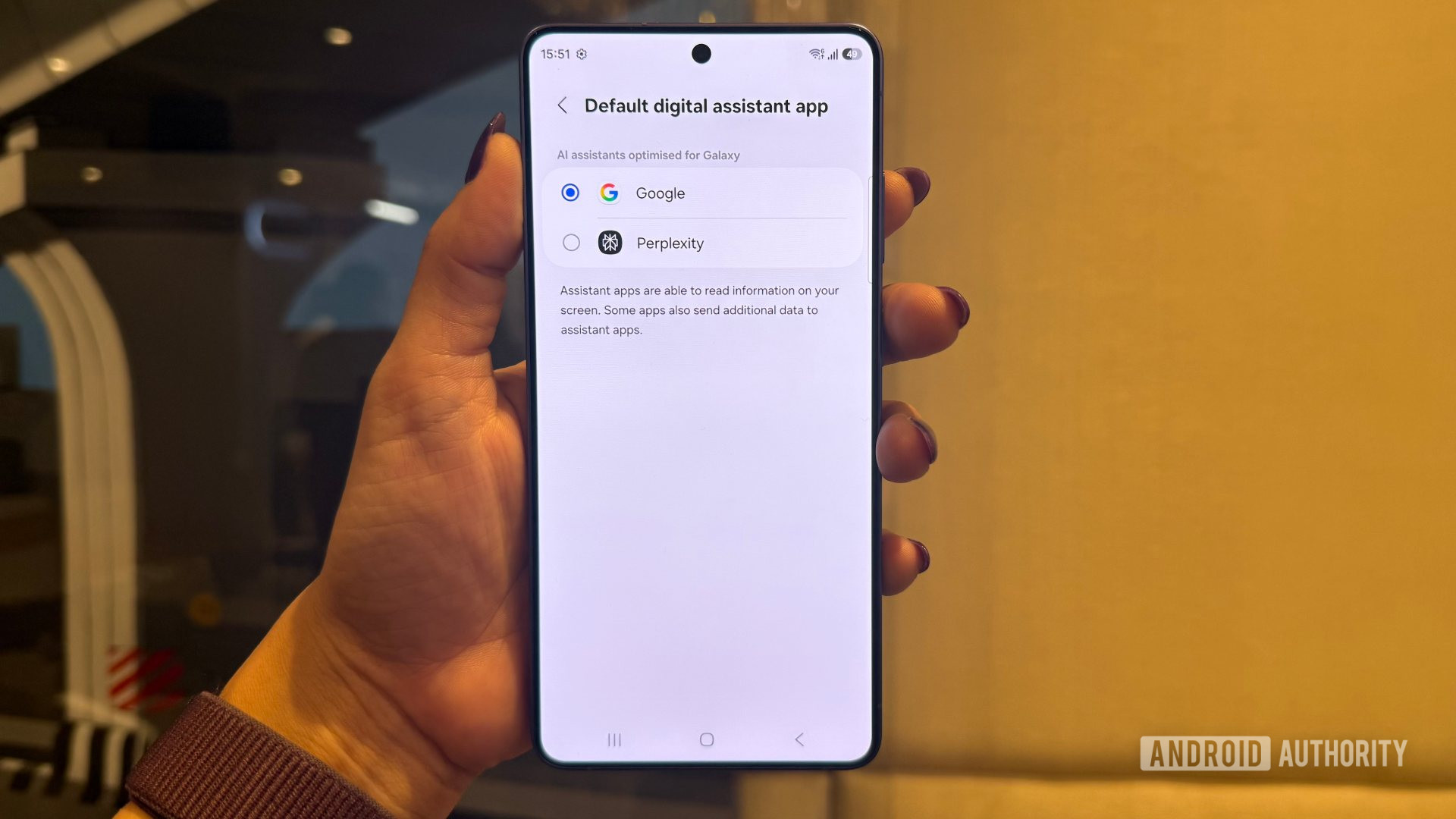 Samsung Galaxy S26 Ultra Digital AI Assistentes Google Perplexidade
