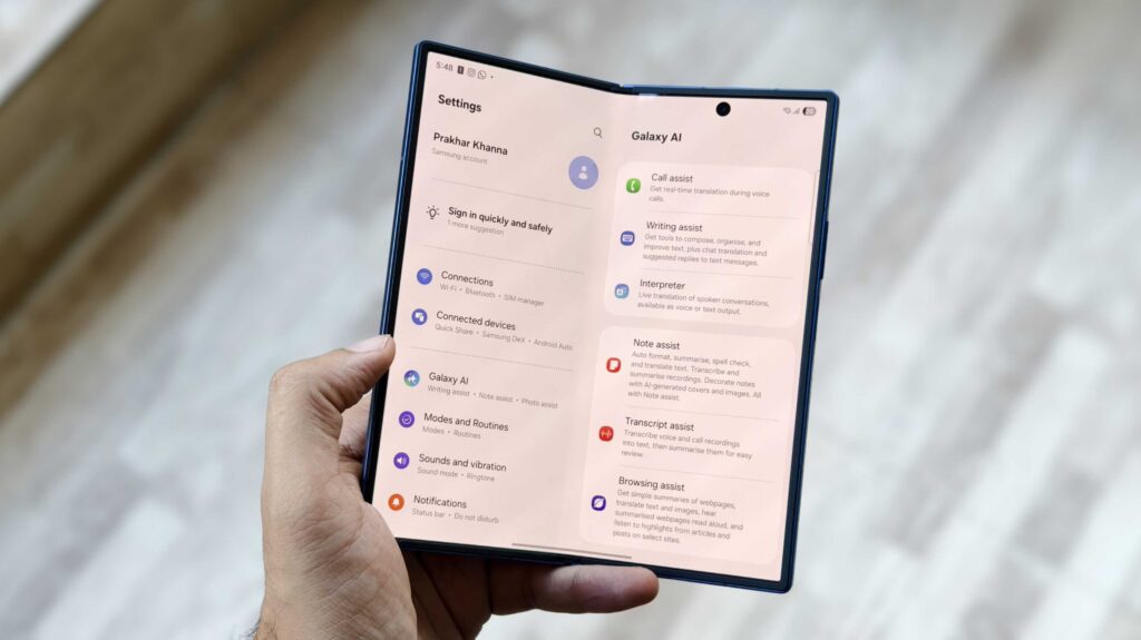 One UI 8.5 Beta 2 começou a ser implementado no Galaxy Z Fold 7