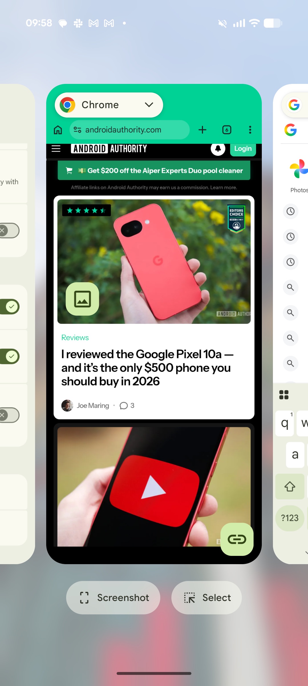 Atualização recente do Screen Pixel de março 1