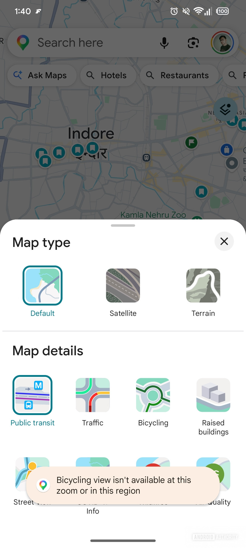 Avatar de navegação do Google Maps Cycle para o modo Ciclismo (4)