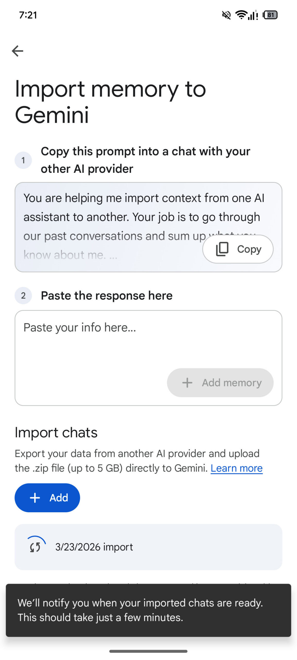 Importação de Gêmeos 5