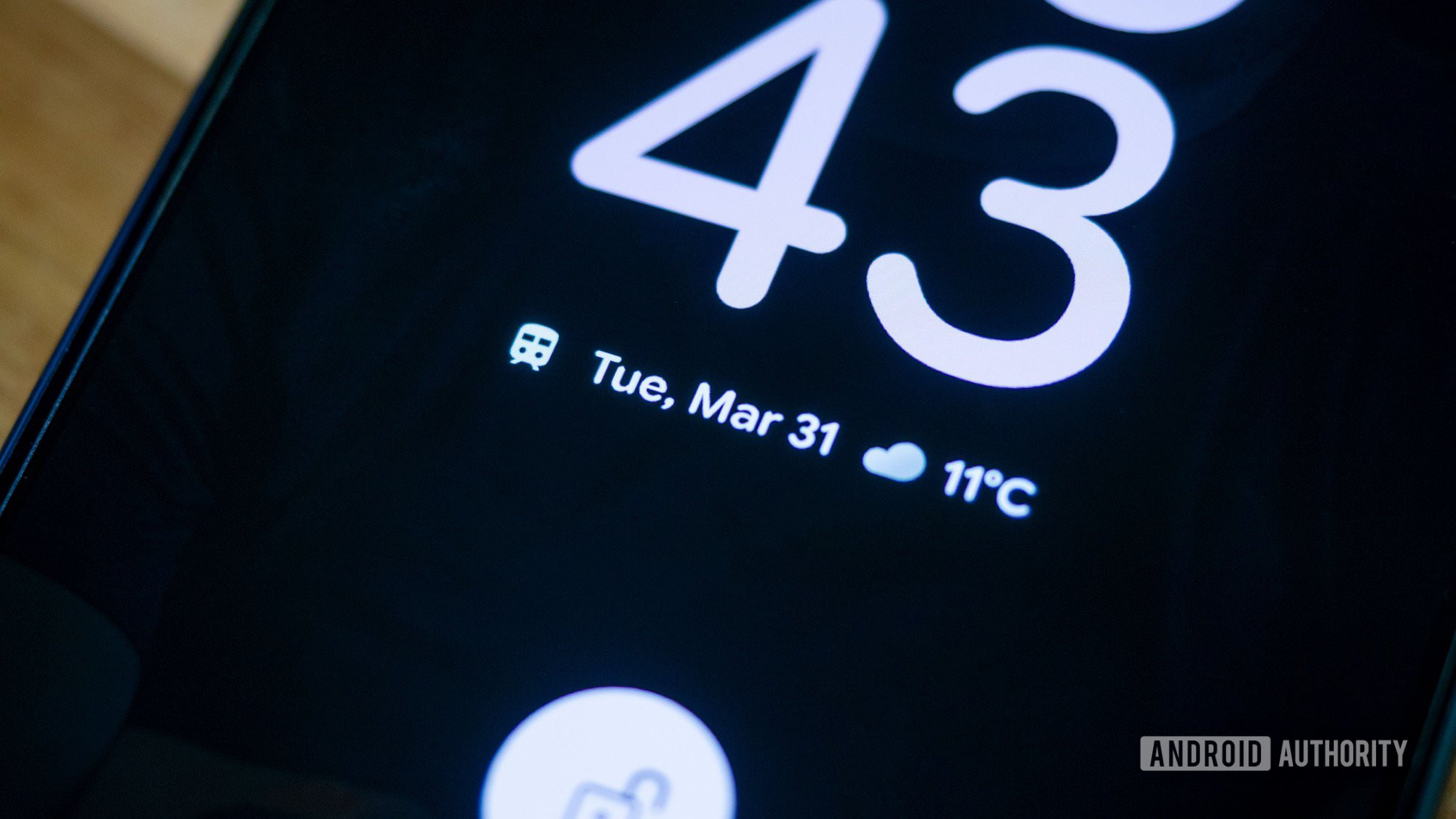 ícone aod do modo de trânsito do Google Pixel