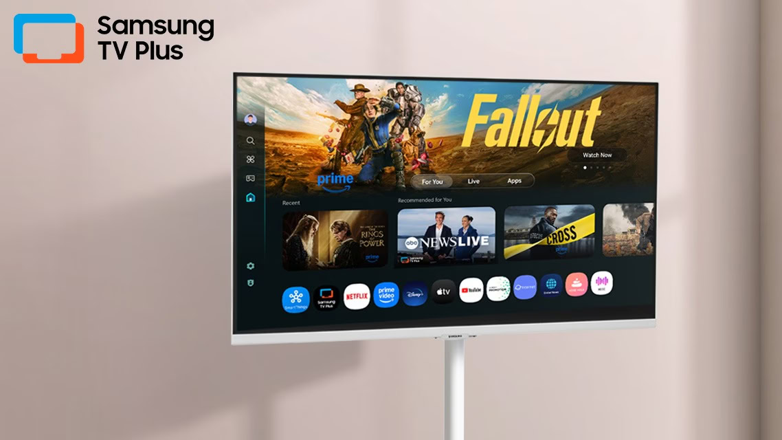 Samsung TV Plus no Samsung Movingstyle M7