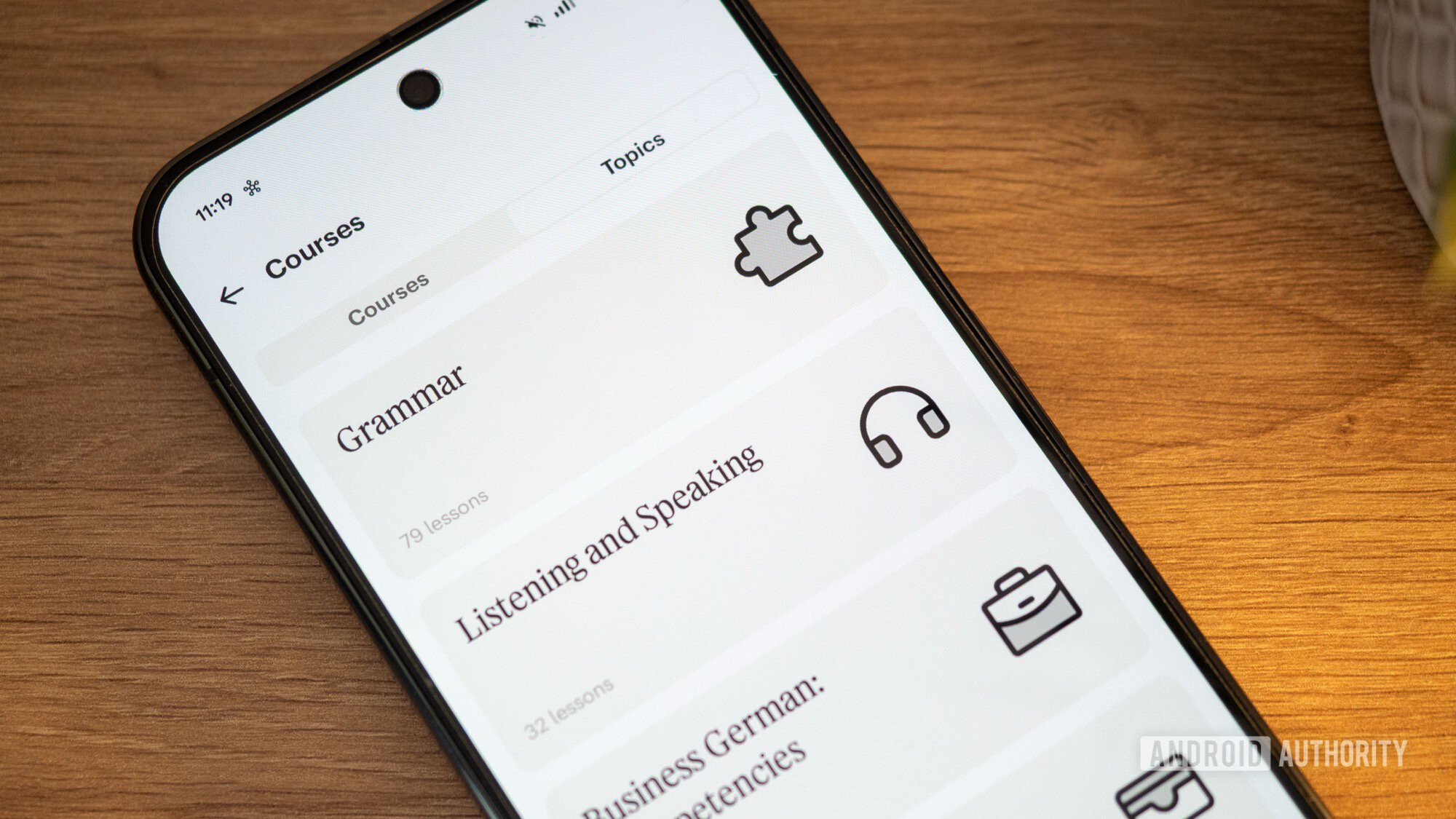 Tópicos dos cursos de aprendizagem de idiomas da Babbel