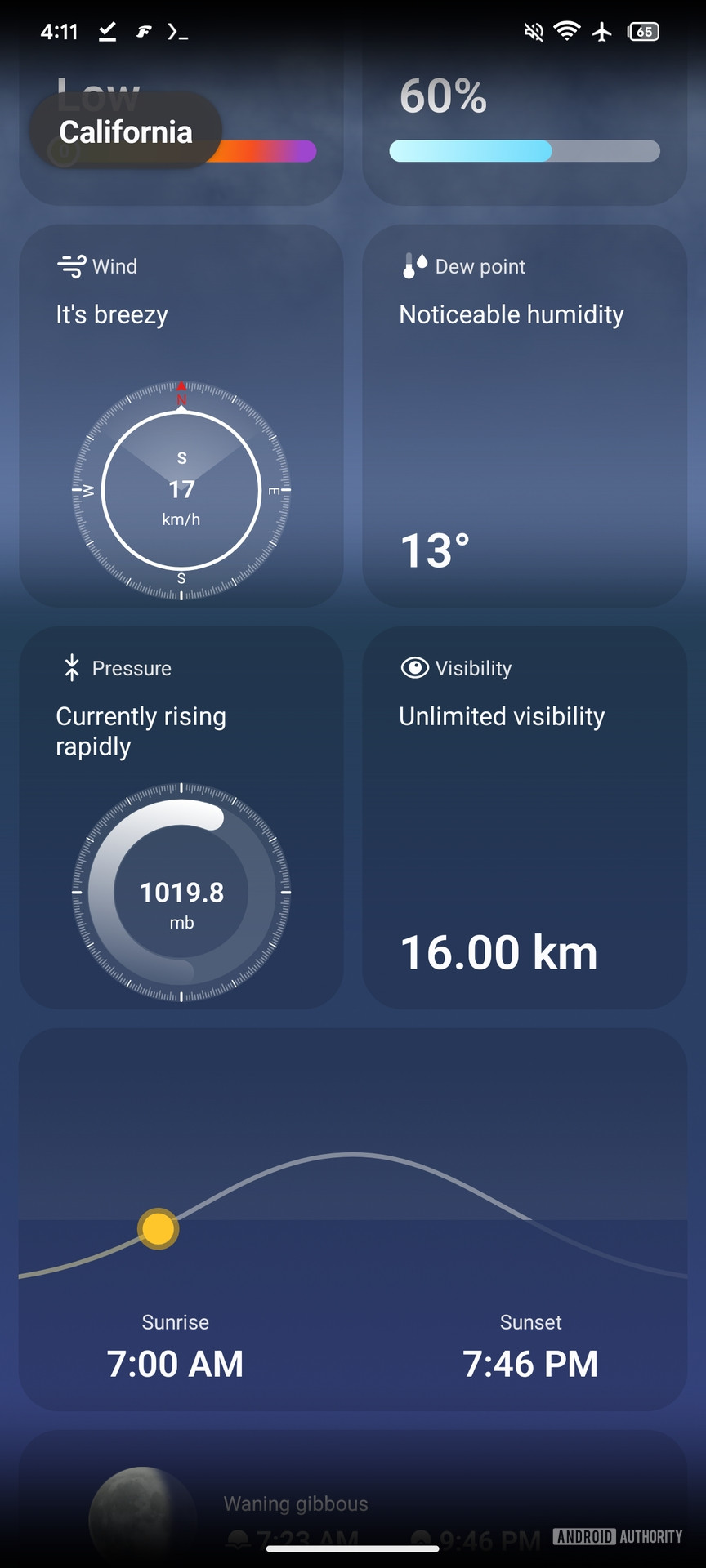 Samsung Weather Wind and Pressure Nova IU