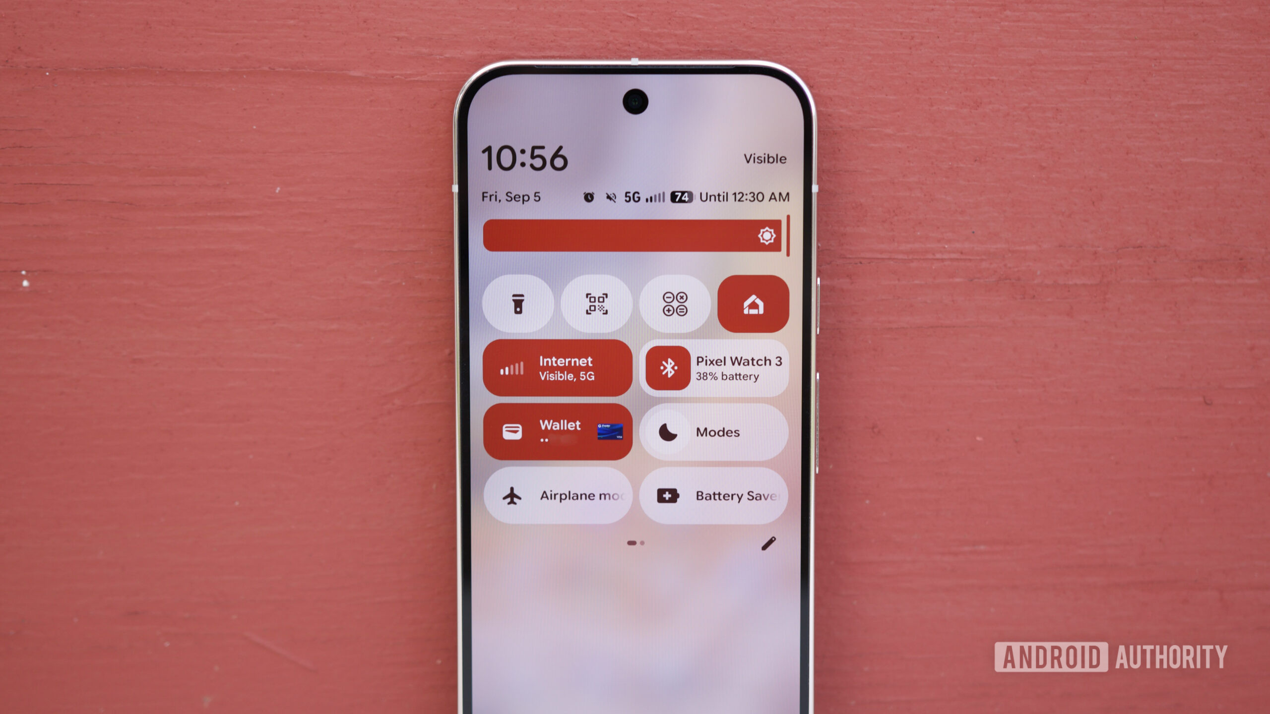 Material 3 Configurações rápidas expressivas no Google Pixel 10 Pro.