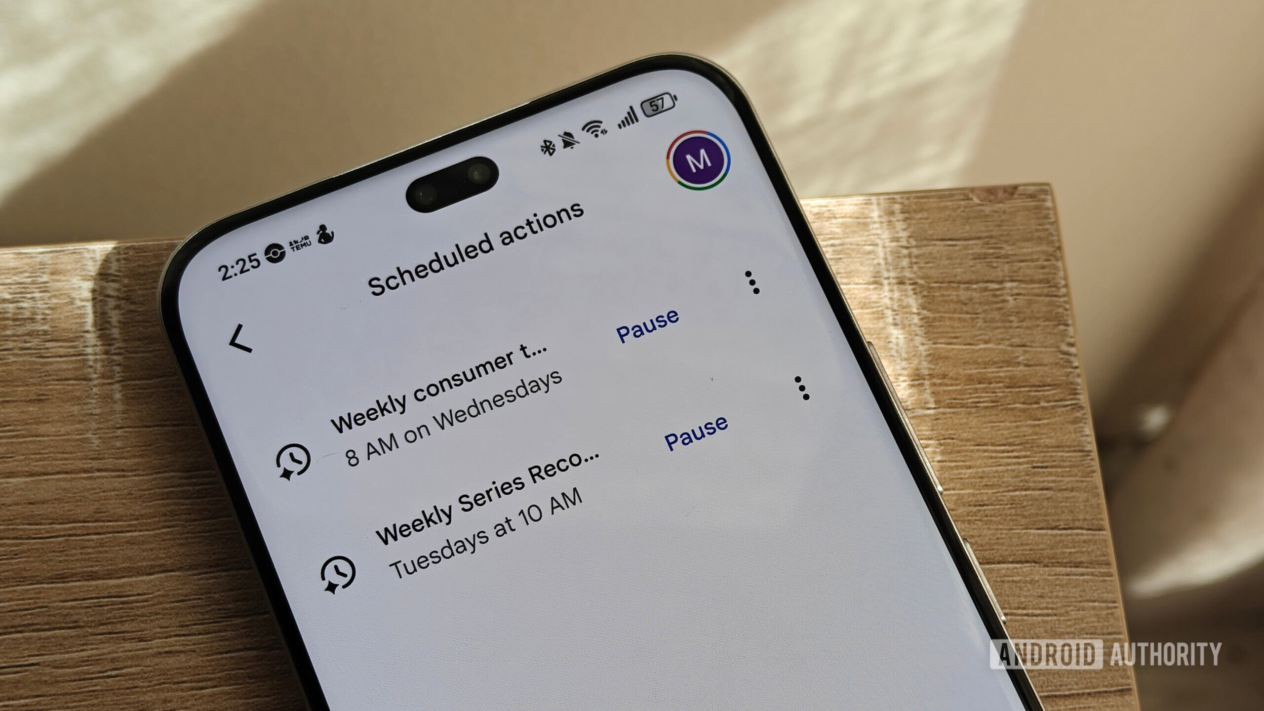 menu de ações agendadas no Gemini menu de ações agendadas no Gemini
