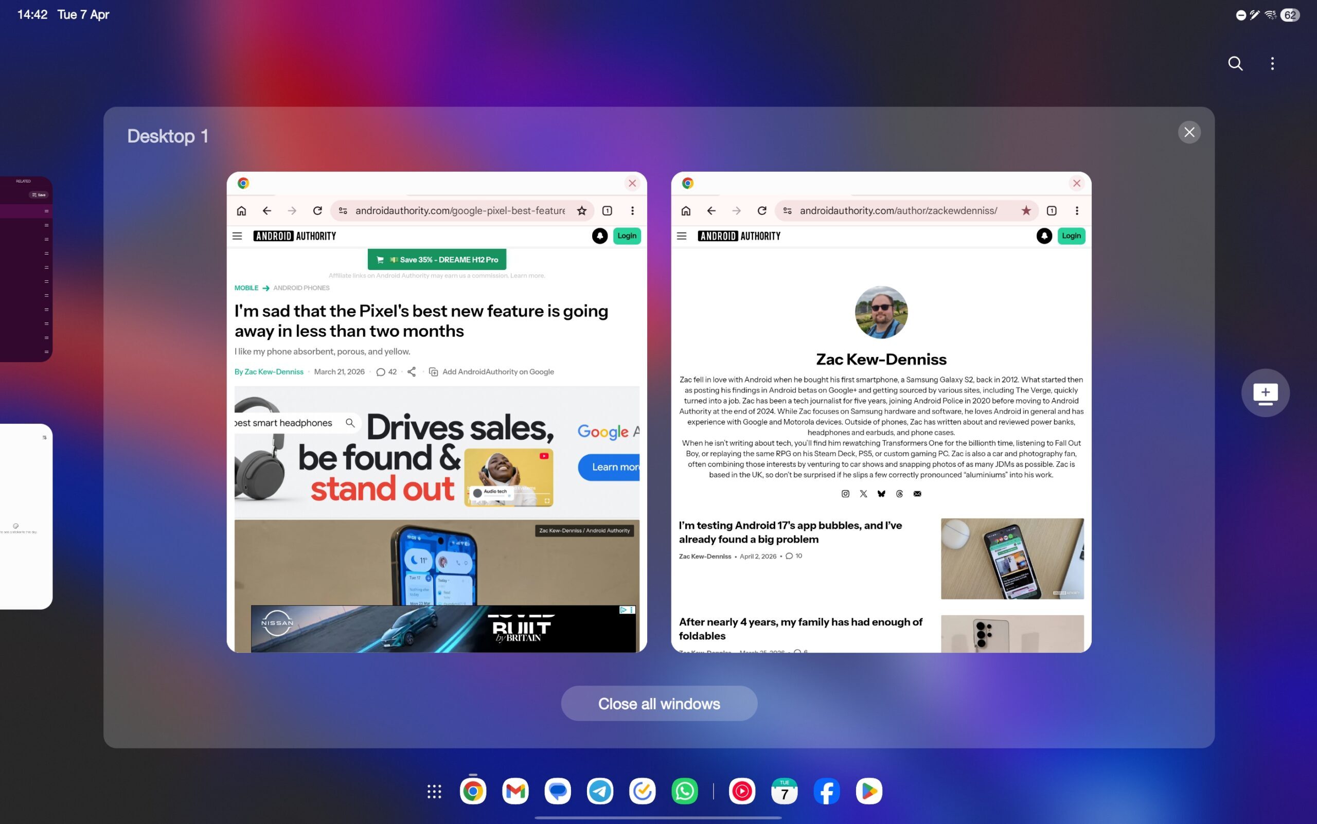 Multitarefa de tablet One UI 8 (3)